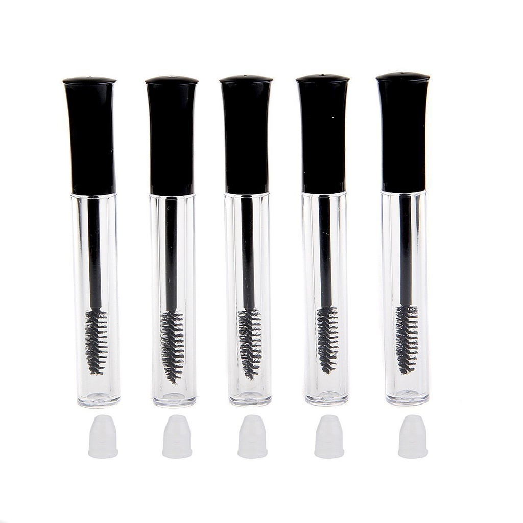 5PCS/5ML Réutilisable Eyelash Growth Oil Bouteilles Mascara Porte-tube Conteneur Bride à cils avec brosse
