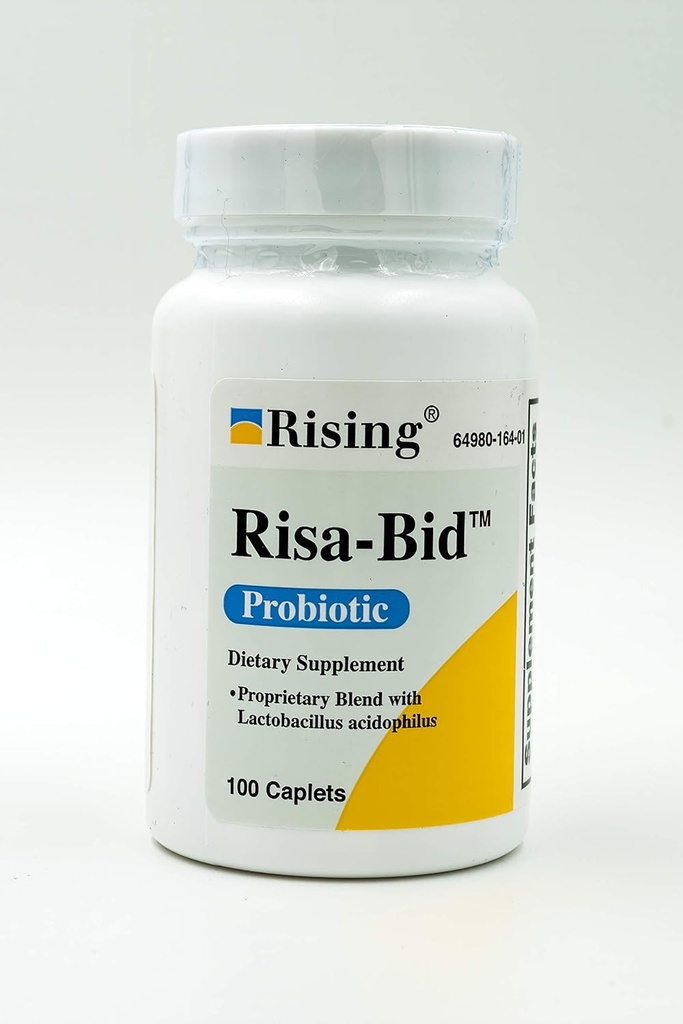 Rising Health - Risa-Bid Caplets - Probiotic Dietary Supplements - 100 caplets