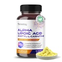 Alpha acide lipoïque acétyl-L-carnitine - support nettoyage de la vésicule, santé urinaire - 180 jours d'approvisionnement - Fabriqué aux États-Unis