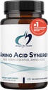 Designs for Health Amino Acid Synergy - Supplément d'acides aminés essentiels végétariens avec BCAA, alpha-Kétoglutarate, méthionine + B6 (P-5-P) - Soutien aux athlètes + Muscles (120 capsules)
