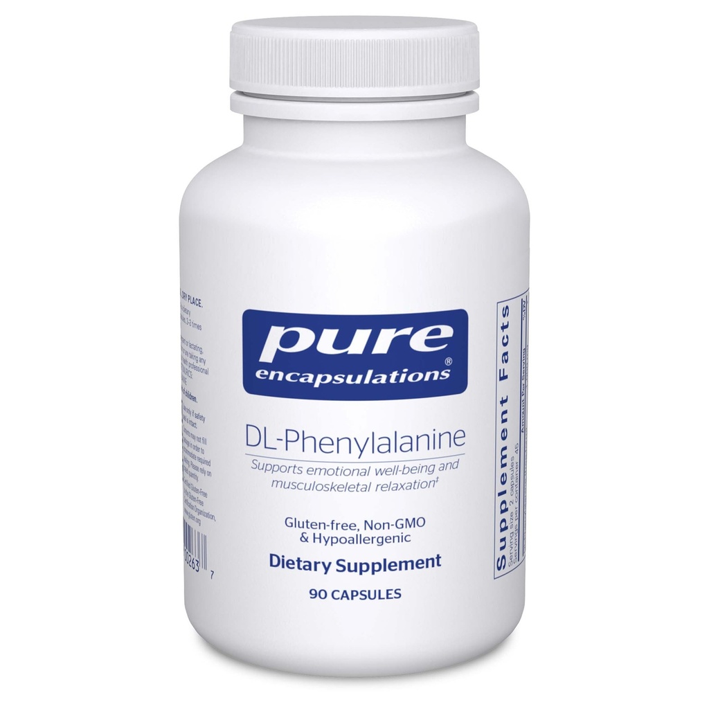 Pure Encapsulations DL-Phenylalanine | Amino Acid Supplement for Memory and Focus, Joints, Muscles, and Cognitive Support* | 90 Capsules