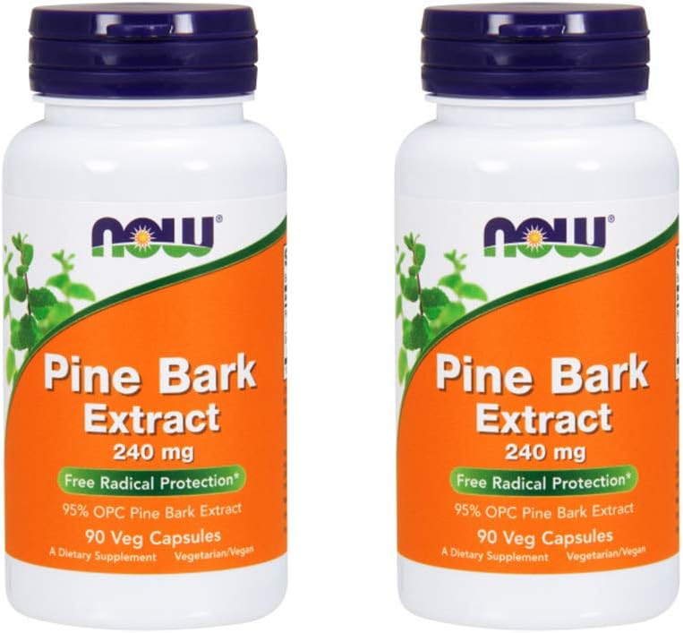 MAINTENANT Aliments Extrait d'écorce de pin 240 mg, 90 Capsule végétale (2 Pack)