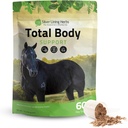 Silver Lining Herbs Total Body Horse Suppléments Poudre pour la santé mentale et globale - Promouvoir une meilleure peau et une fourrure saine pour les chevaux - Supplément Herbal Equinity Horse - 1 lb Sac