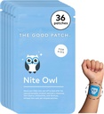 Le bon Patch Nite Owl Patch, soutien naturel pour le lit pour les enfants avec Tart Cherry, Camomile, et Skullcap, Plant Powered, Sustained Release (36 Patches totales)