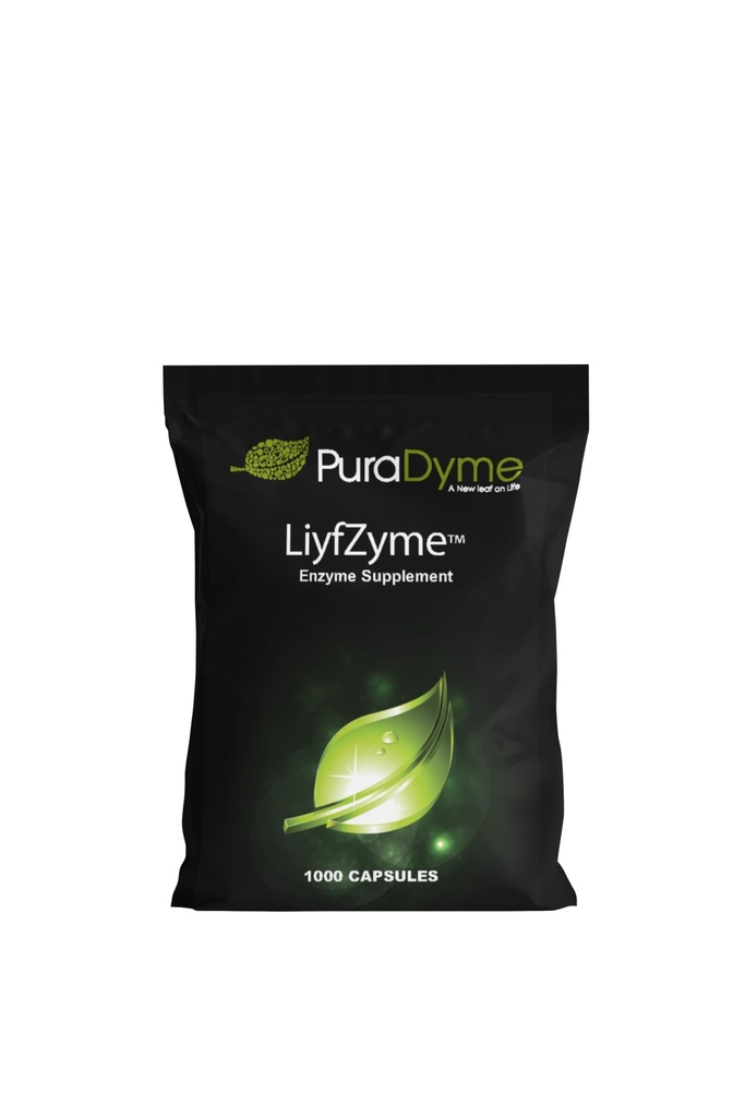 LiyfZyme – 1000 Capsules Vegan – Supplément enzymatique à base végétale pour la décomposition des protéines, des graisses et des glucides