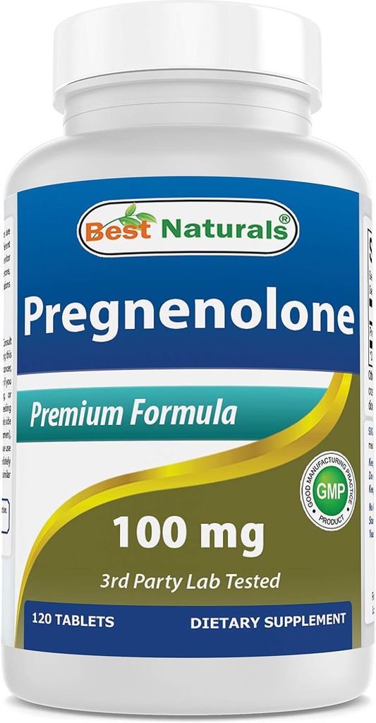 Meilleurs naturels Pregnénolone 100 mg 120 Comprimés