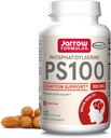 Formules Jarrow PS100 Phosphatidylsérine 100 mg, supplément alimentaire pour le soutien de la santé cérébrale et de la cognition, 120 softgels, 40-120 jours
