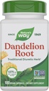 Nature's Way Racine de dandelion, plante diurétique traditionnelle*, Capsules de dandelion végétalien, 100 Nombre (paquetage May Vary)