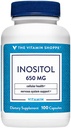 L'Inositol 650MG de Vitamine Shoppe, soutient une fonction hépatique et cellulaire saine (100 capsules)