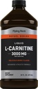 Piping Rock L-Carnitine Liquid | 3000mg | Berry Flavor | Advanced Athlete Formula | Refuel Series Supplement | Non GMO, Gluten Free