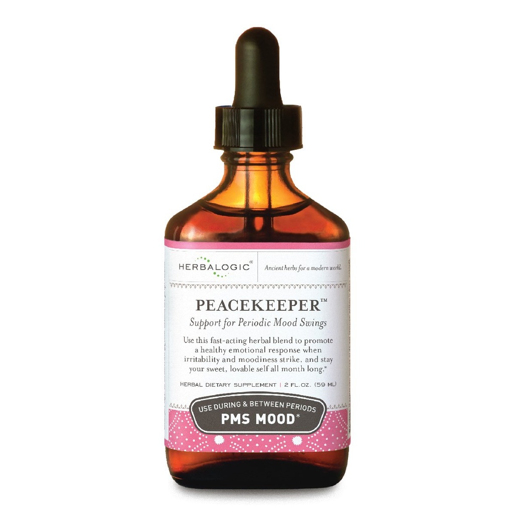 Herbalogic - Les gouttes d'herbes liquides de garde de la paix - Réduit PMS Mood Swings - Basé sur la formule chinoise traditionnelle Xiao Yao San avec des herbes ajoutées pour le soutien de l'humeur - Contient Turmeric - 2 Fl. Oz.
