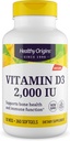 Origines saines Vitamine D3, 2000 UI, dénombrement 360