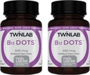 Twinlab B-12 points - Suppléments de soutien à la production d'énergie avec vitamine B12-500 mcg, 250 comprimés (2 paquets)
