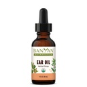 Banyan Botanicals Huile d'oreille – Huile d'herbe biologique gouttes d'oreille avec Ashwagandha et l'ail – Apaisant et réconfortant pour les oreilles – 1 oz – Vegan sans OGM