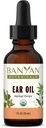 Banyan Botanicals Huile d'oreille – Huile d'herbe biologique gouttes d'oreille avec Ashwagandha et l'ail – Apaisant et réconfortant pour les oreilles – 1 oz – Vegan sans OGM