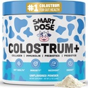 Bovine Colostrum+ Poudre pour Gut Health & Digestion - Formule 12-en-1 pour Bloating, Immune Support & Energy - avec 45% IgG ImmunoLin, Probiotiques, Prébiotiques, Collagène & L-Glutamine