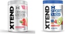 XTEND Original BCAA Poudre de pastèque Explosion et Sport BCAA Poudre de fraise Kiwi Splash - Poudre d'électrolyte pour la récupération et l'hydratation avec des acides aminés - 30 portions