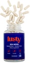 Lusty Nutrition Sea Moss Capsules - American Made - 60 jours d'approvisionnement - Superboost Formula - Organic Bladderwrack, Burdock Root & Black Pepper Extract - Gut Health, Brain/Cognitive Boost - Immunity
