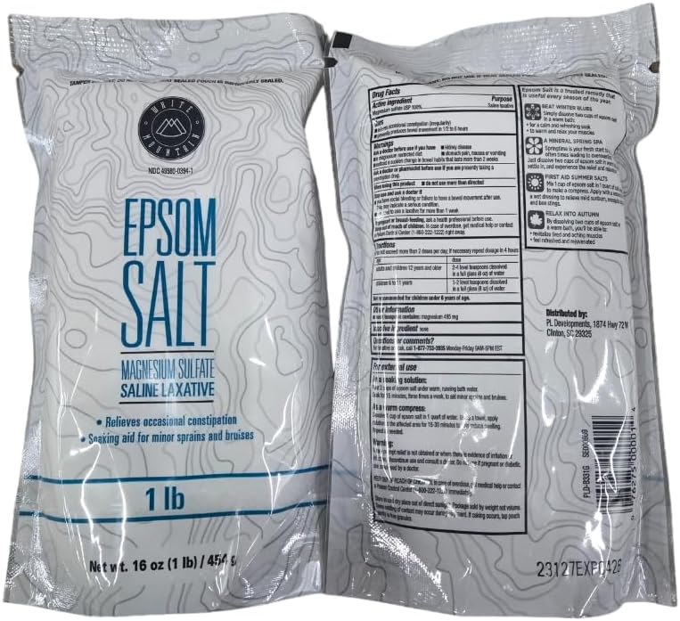 Sel d'épsom 16 Oz
