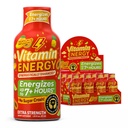 Vitamine Energy Immune+ Extra Strength Energy Shot Mango 12 Pack, 260mg Caféine naturelle, B-Vitamines, Citicoline, Thé vert, Immunity & Focus Support, Zéro sucre, Sans gluten 1,93 fl oz