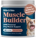 Cinquième et Fido Dog gainer de poids - Poudre de protéines riches en calories pour chiens - Supplément de gain de poids pour les chiots et les chiens seniors - soutient la récupération musculaire et énergétique - 3,17 oz (60 portions)