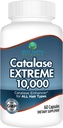 Meilleur supplément extrême Catalase Earth Naturals 10 000 avec Saw Palmetto, Biotin, Fo-Ti, PABA - Suppléments capillaires pour cheveux forts - 60 capsules (30 jours d'approvisionnement)