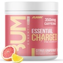 RAW poudre pré-entraînement, essentielle CHARGÉ (Pamplemousse Citrus) - Supplément pré-entraînement pour les hommes, les femmes - Soutiens Focus, Mood, Performance - Caféine, Alpha-GPC, L-Citrulline, Beta Alanine (25 portions)