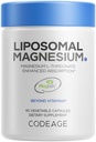 Codeage Liposomal Magnesium L-Threonate, Magtein, NSF, 90 Capsules