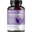Supplément au Glycinat de magnésium pur – Magnésium chélaté hautement absorbant pour soutenir la santé du sommeil, des muscles et des nerfs, l'énergie, la relaxation et la santé des os – 200mg par portion, 180 capsules