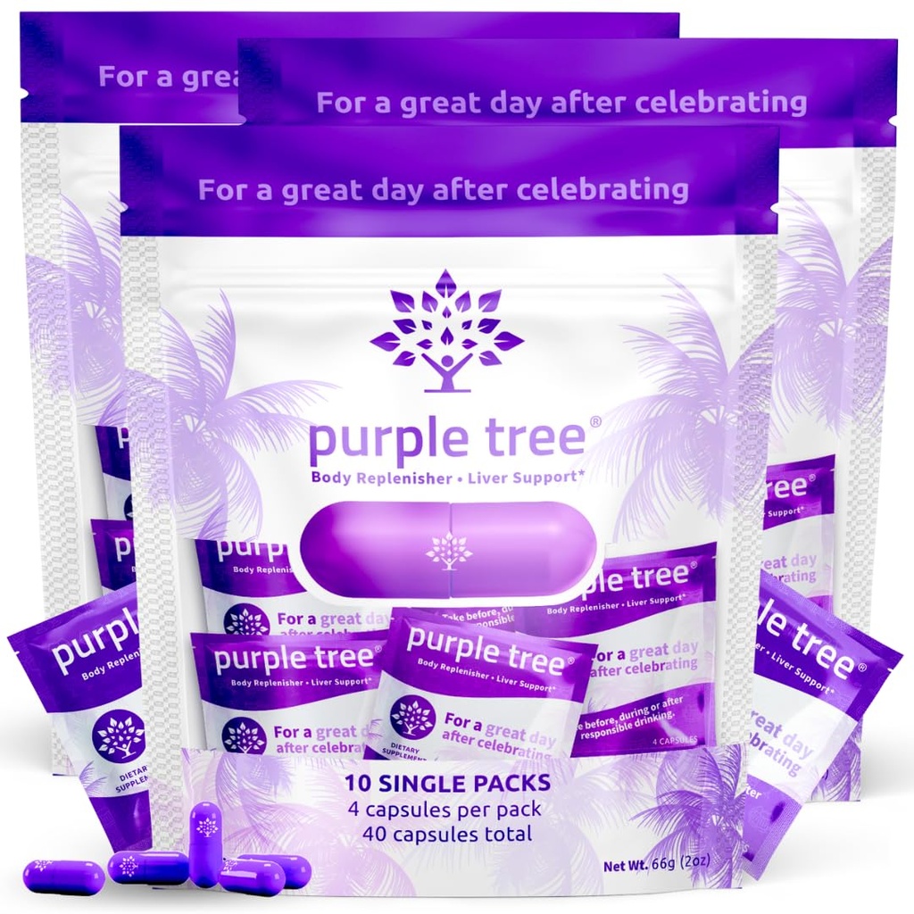 Purple Tree post-célébration Bien-être du foie, hydratation et réapprovisionnement
