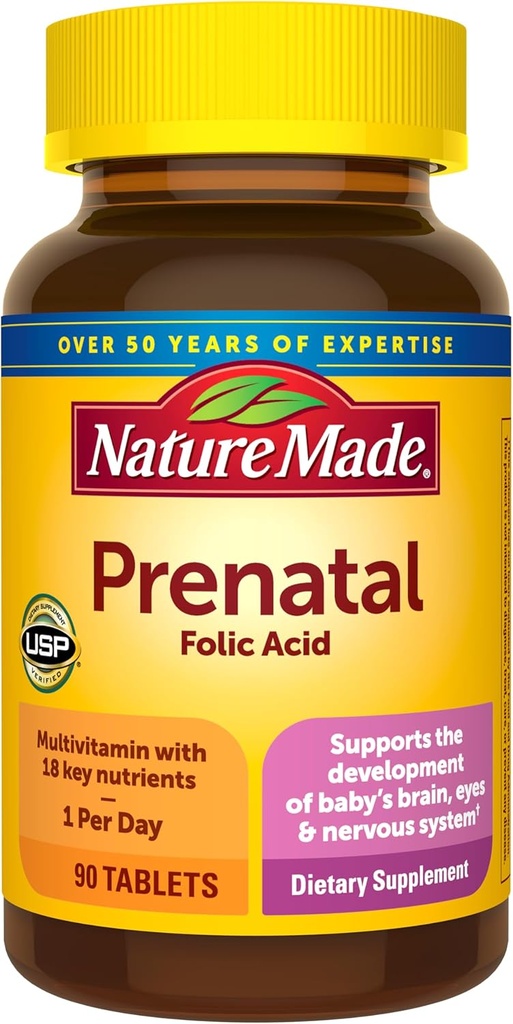 Nature Made, Prenatal Multi Tablets, 90 Count