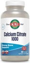 KAL Citrate de calcium 1000mg, Suppléments de calcium pour les femmes et les hommes, Santé des os, Dents, Support du système nerveux, musculaire et cardiovasculaire, sans gluten et vérifié en laboratoire, 80 portions, 240 comprimés