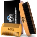 Brosse et peigne à barbe - Brosse et peigne à barbe pour les hommes - Ensemble de soins capillaires pour les hommes - Mustache Styling, Grooming & Shaping Tools