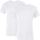 Hanes Originals Homme Supersoft T-shirt, Viscose de Bamboo Undershirt, 2-Pack