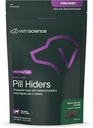 VÉTRISCIENCE Pinchers Pill Hiders Chews, Pill Wrap Non-Greasy avec Probiotiques pour chiens, Disguise les petites pilules, capsules et comprimés, Soft and Chewy, Gut and Immune Support, Peanut Butter, 45 Compte