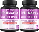 Capsules d'échinacée avec Echinacée, Racine de Seal d'Or, Elderberry - 120 Capsules pendant 4 mois d'approvisionnement (paquet de 2)