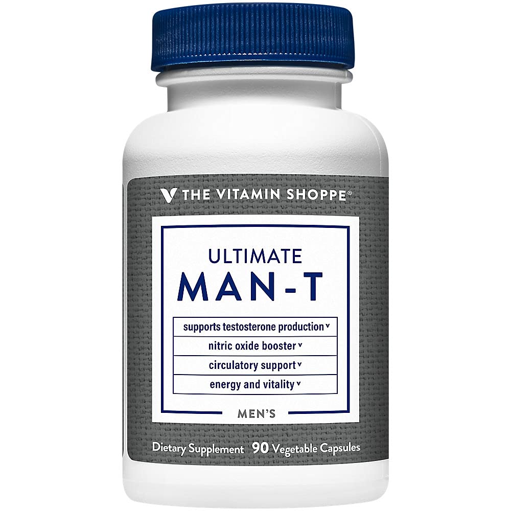 La Vitamine Shoppe Ultimate Testostérone - soutient la production de testostérone, stimule l'oxyde nitrique, favorise la circulation et favorise l'énergie et la stabilité (90 capsules de légumes)
