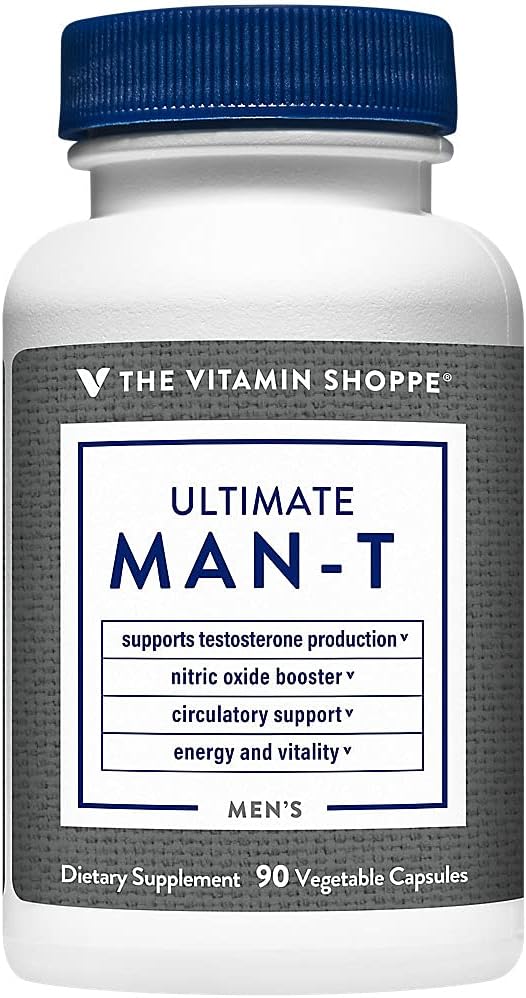 La Vitamine Shoppe Ultimate Testostérone - soutient la production de testostérone, stimule l'oxyde nitrique, favorise la circulation et favorise l'énergie et la stabilité (90 capsules de légumes)