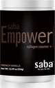 Saba Empower Smart Collagen Coffee Creamer -Powered with Hydrolyzed Collagen, Peptides, Grass-Fed Butter, MCT from Organic Coconut, soutient la peau saine, les ongles, la peau et les articulations. - 30 services
