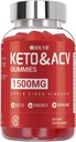 Gummies de vinaigre de cidre de pomme et vitamine B12 B6 - pour les hommes et les femmes - 60 Nombre