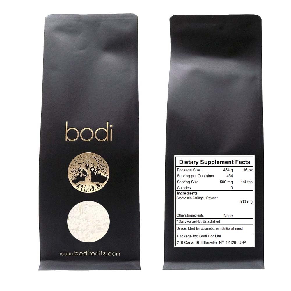 bodi : Poudre de bromelain 2400gdu Extrait de 2oz à 5lb