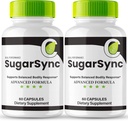 Sugar Sync Capsules, SugarSync Glyco Optimizer Supplément, Sugar Sync Joint Optimizer - Force maximale, Sugar Sync Gluco Cleanse Detox Formule avancée, SugarSync Glycol Avis (2 Pack)