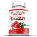 Non-OGM canneberge concentrée à partir de 12 600mg - softgels triple force - Facile à avaler pilules pour les hommes et les femmes, 1 bouteille