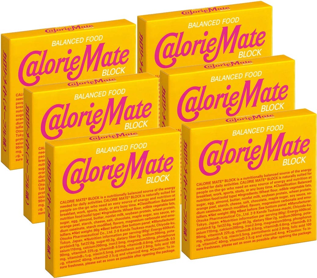 Otsuka Calorie Mate Balanced Food Maple 2,82oz/80g (6 Pack)