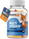 Gummies multivitamines pour enfants - non-OGM, sans gluten, multivitamines véganes avec Vitamine C, B3, B5, B6, B12, Zinc 100 Comte, 1 paquet – Vitamines gommy pour les enfants et les adultes