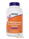 Maintenant D-Mannose 500 mg, 300 Capsules - Vegan, Supplément non OGM pour les femmes et les hommes - Soutient le trac urinaire sain, nettoie la vésicule