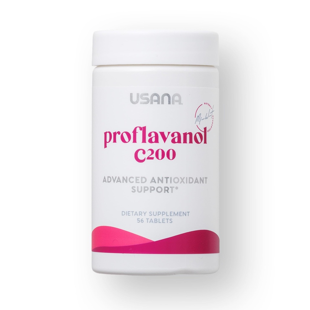USANA Proflavanol C200 - Antioxydant avancé avec bioflavanoïdes et vitamine C pour la santé cardiaque - 56 comprimés - 28 jours d'approvisionnement