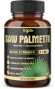 11en1 Saw Palmetto Capsules avec Ashwagandha, Turmeric, Tribulus, Maca, Thé vert, Ginger, Basilique Saint et plus - Prostate saine et soutien capillaire - 180 Compte 6-Mois