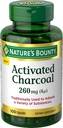 Nature's Bounty Actived Charcoal 260 mg, 100 Capsules, Supplément alimentaire pour soutenir un mode de vie sain