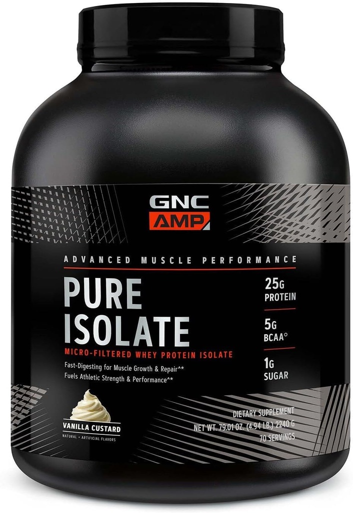 GNC AMP Pure Isolate - Vanilla Custard (70 portions)